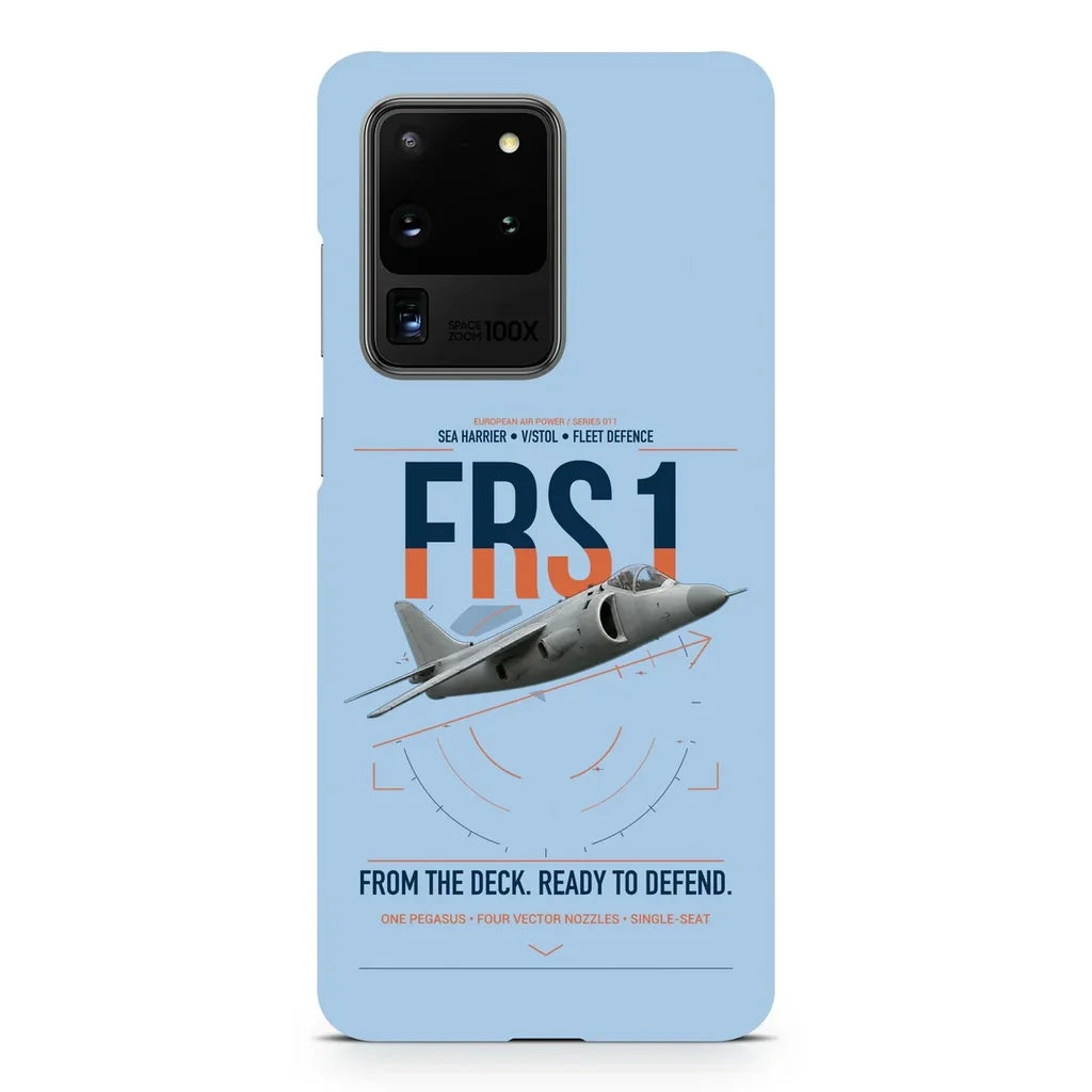 British Aerospace Sea Harrier FRS.1 design on samsung case - light blue