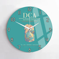 Thumbnail for Ronald Reagan Washington National Airport DCA Wall-Clock No-Frame - Turquoise