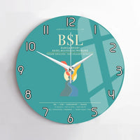Thumbnail for EuroAirport Basel-Mulhouse-Freiburg BSL Wall-Clock No-Frame - Turquoise
