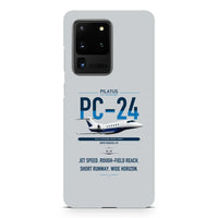 Thumbnail for Pilatus PC-24 design on samsung case - light gray