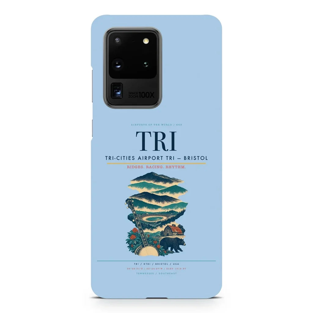 Tri-Cities Airport TRI — Bristol design on samsung case - light blue