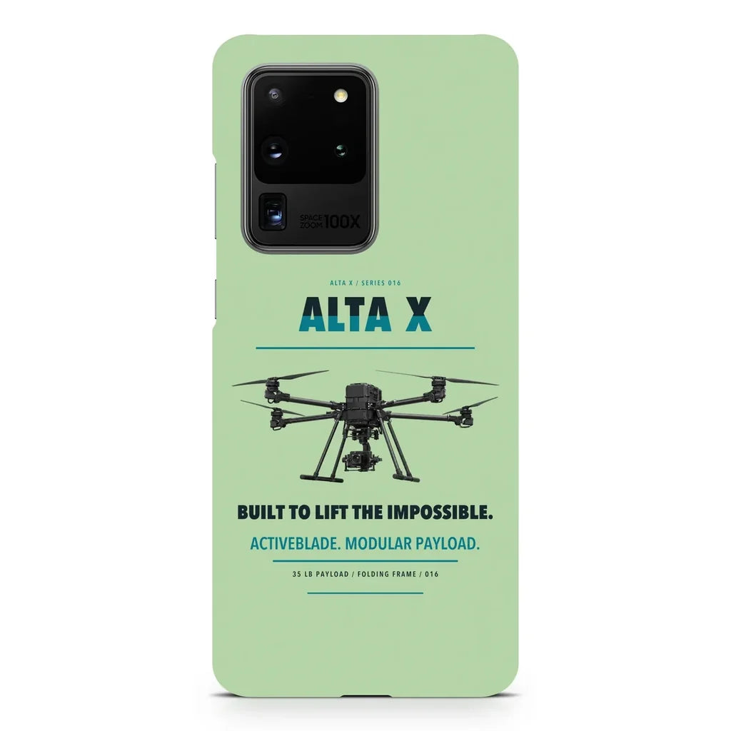 Freefly Alta X design on samsung case - light green