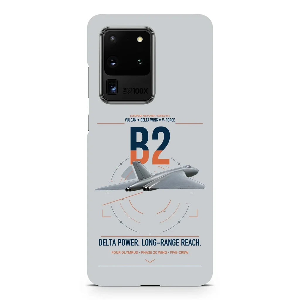 Avro Vulcan B2 design on samsung case - light gray