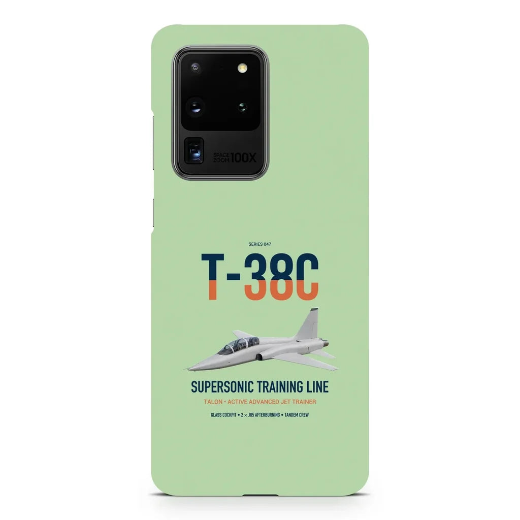 T-38C Talon design on samsung case - light green
