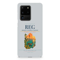 Thumbnail for Reggio Calabria Airport REG design on samsung case - light gray