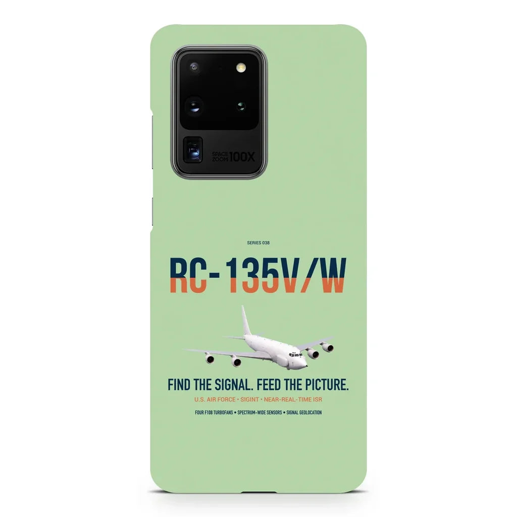 RC-135V W Rivet Joint design on samsung case - light green