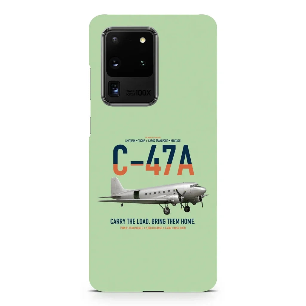 C-47A Skytrain design on samsung case - light green