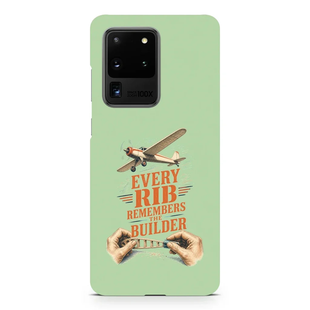Every Rib Remembers The Builder design on samsung case - light green
