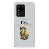 Thumbnail for Figari Sud-Corse Airport FSC design on samsung case - light gray