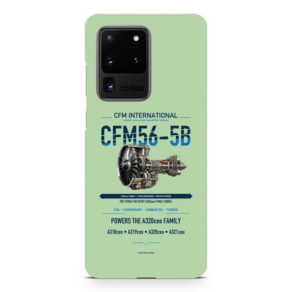 CFM56-5B design on samsung case - light green