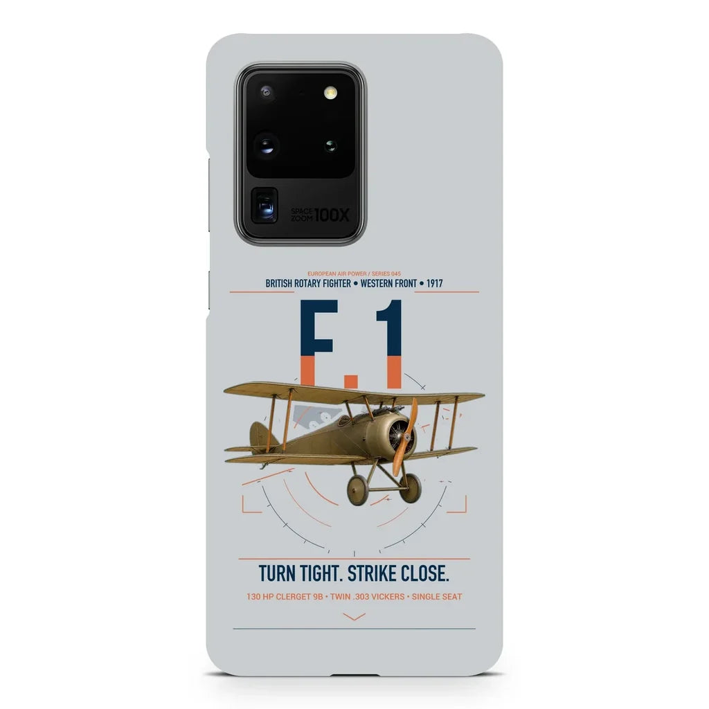 Sopwith Camel F.1 design on samsung case - light gray