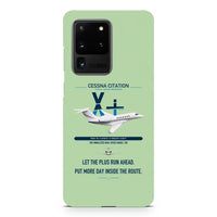 Thumbnail for Cessna Citation X+ design on samsung case - light green
