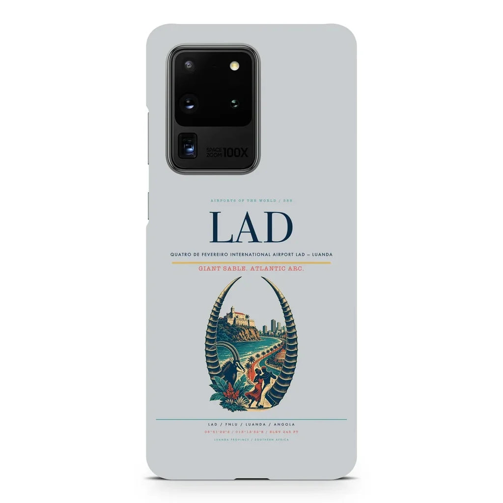 Quatro de Fevereiro International Airport LAD — Luanda design on samsung case - light gray