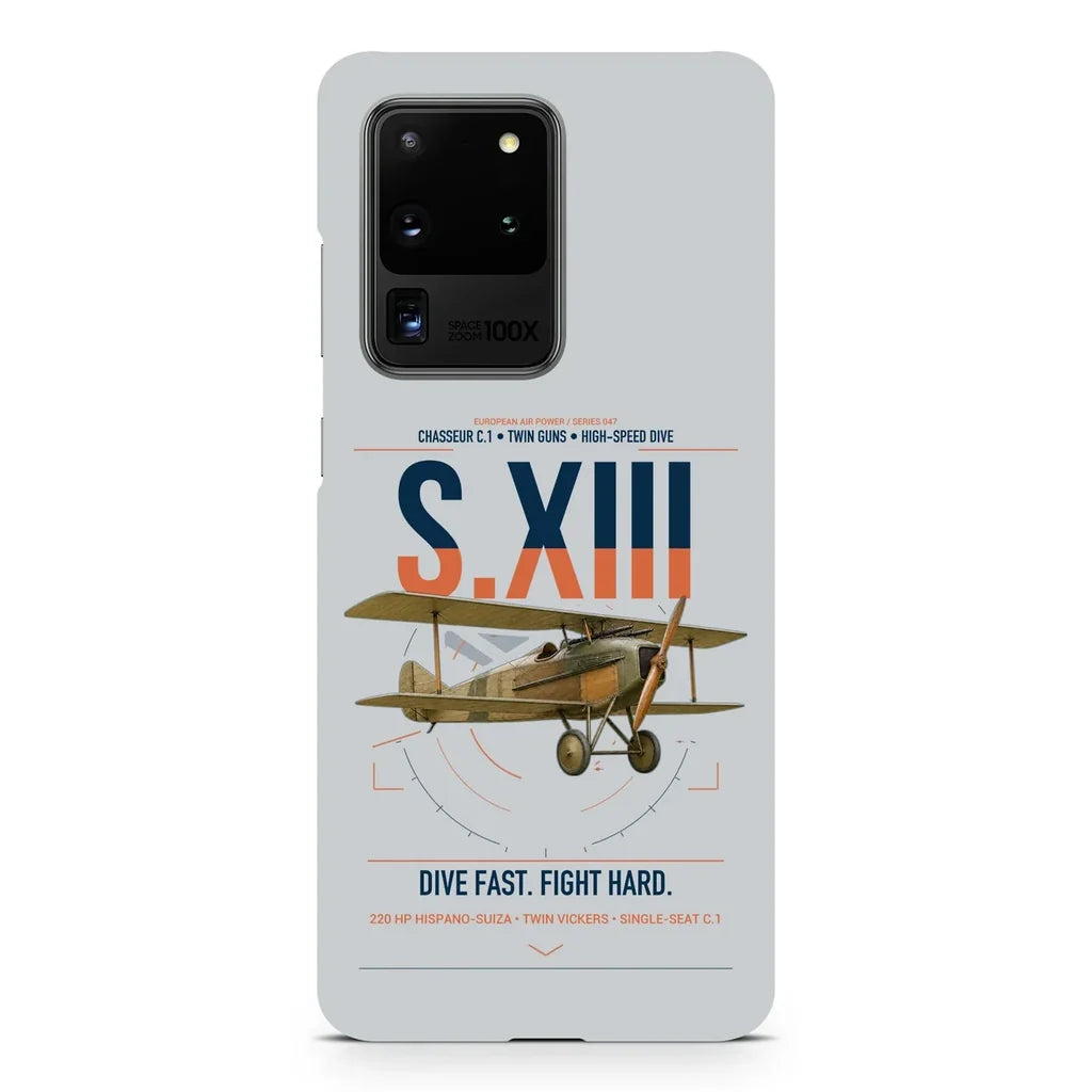 SPAD S.XIII C.1 design on samsung case - light gray
