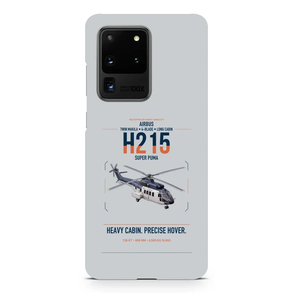 Airbus H215 design on samsung case - light gray