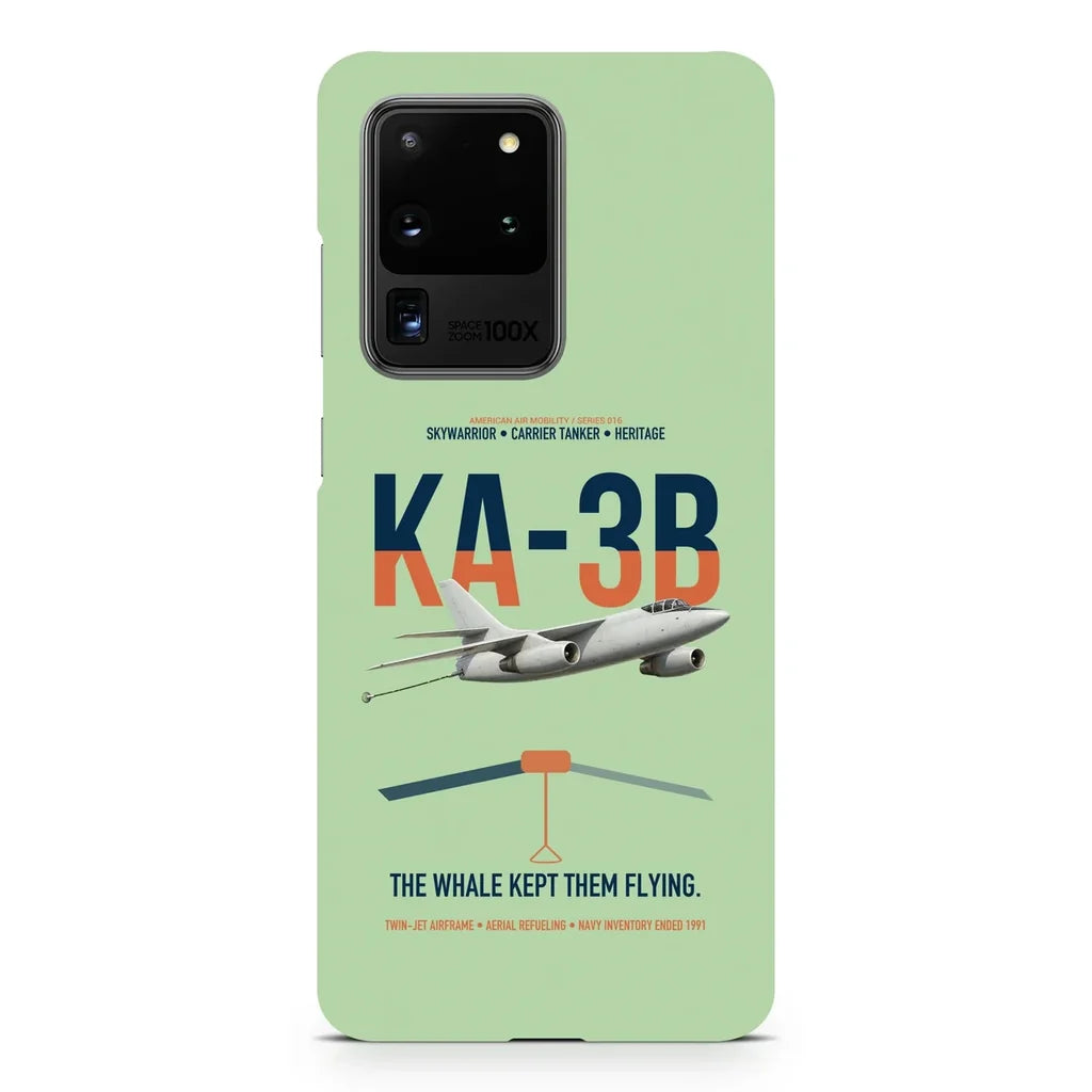 KA-3B Skywarrior design on samsung case - light green