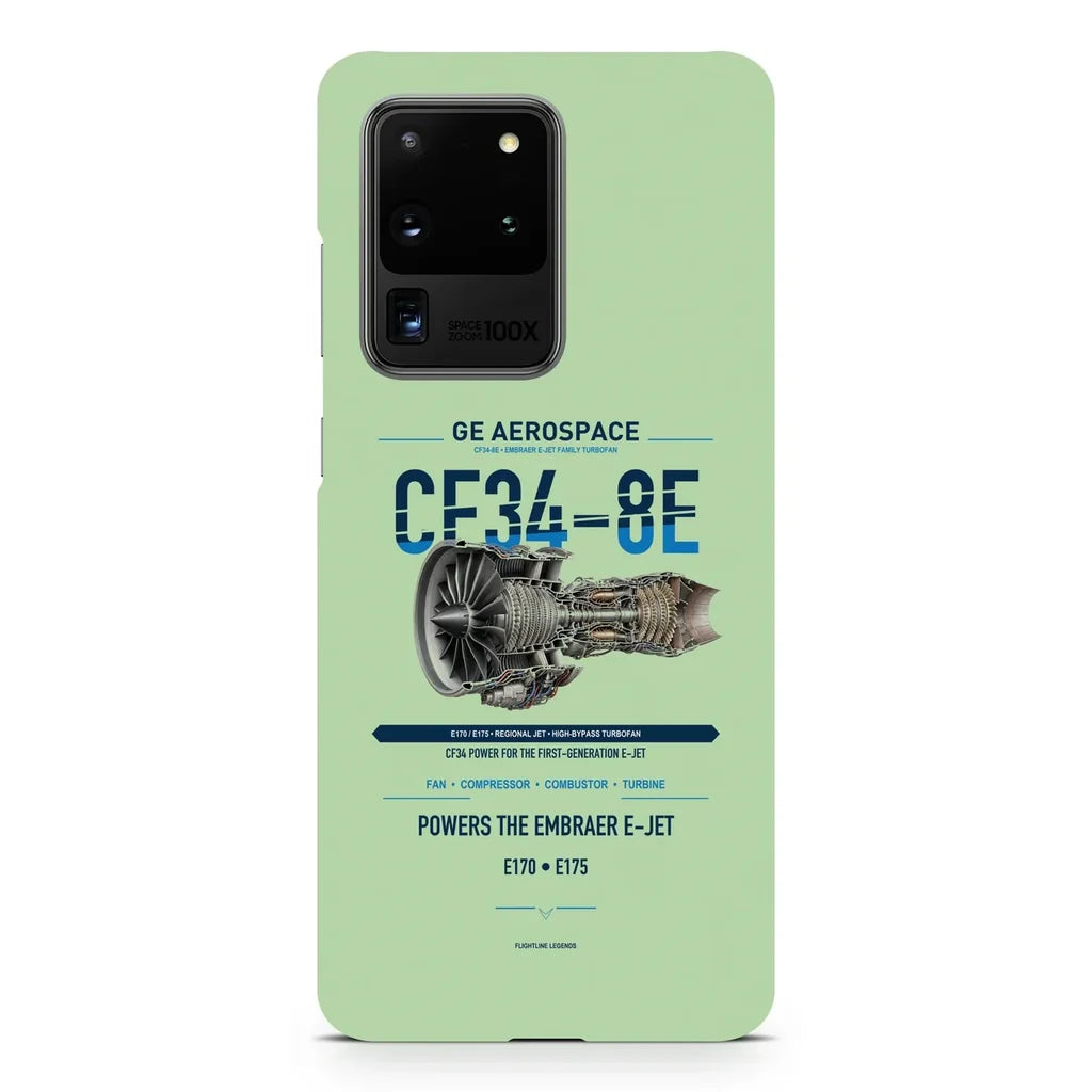 CF34-8E design on samsung case - light green
