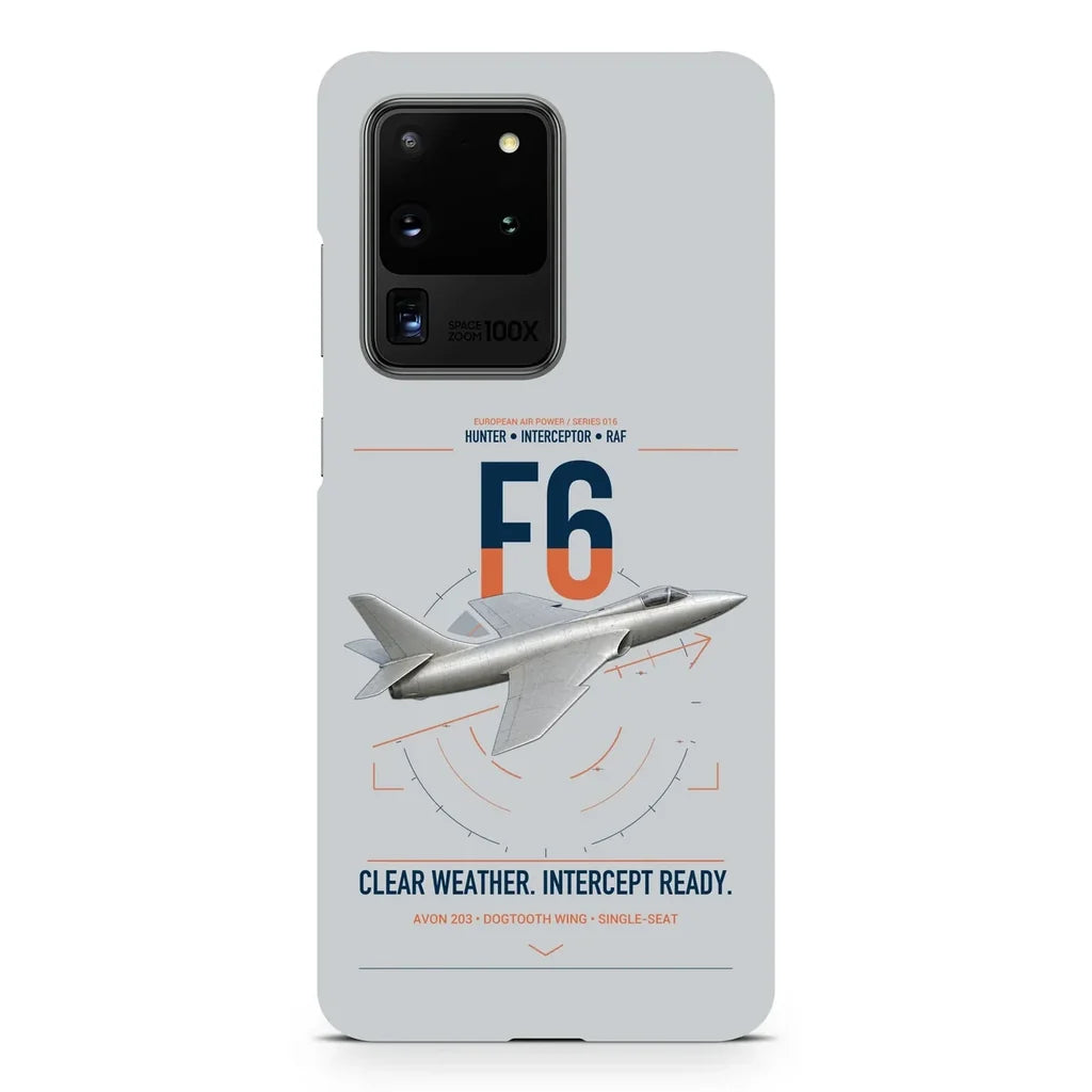 Hawker Hunter F6 design on samsung case - light gray