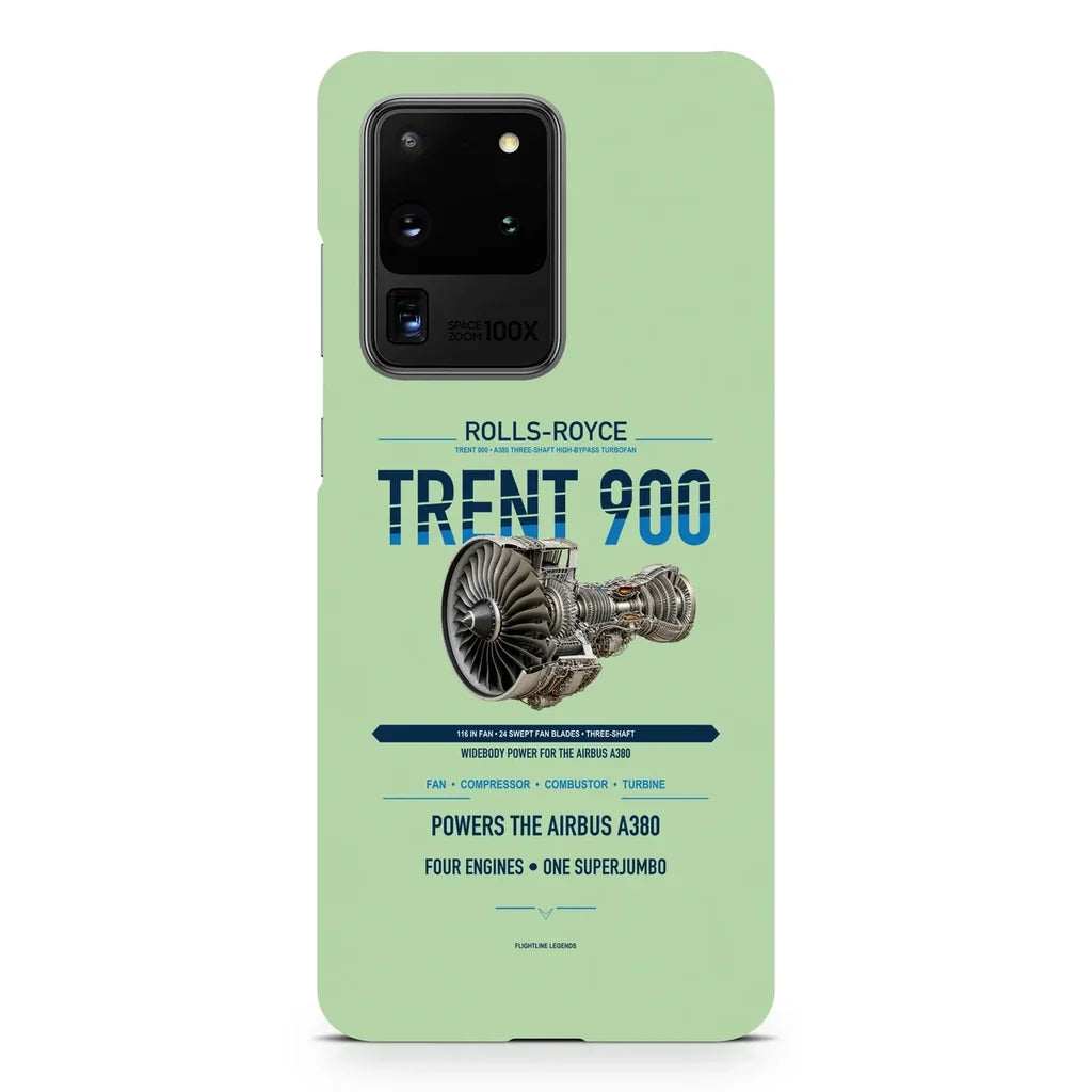 TRENT 900 design on samsung case - light green