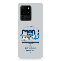 Thumbnail for Cessna 180J Skywagon design on samsung case - light gray
