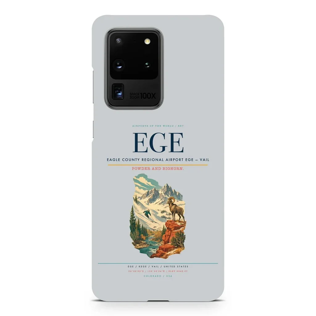 Eagle County Regional Airport EGE — Vail design on samsung case - light gray