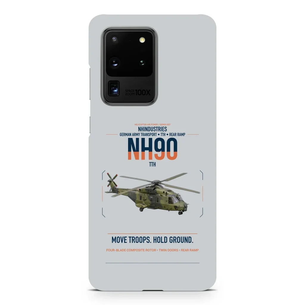 NHIndustries NH90 TTH design on samsung case - light gray