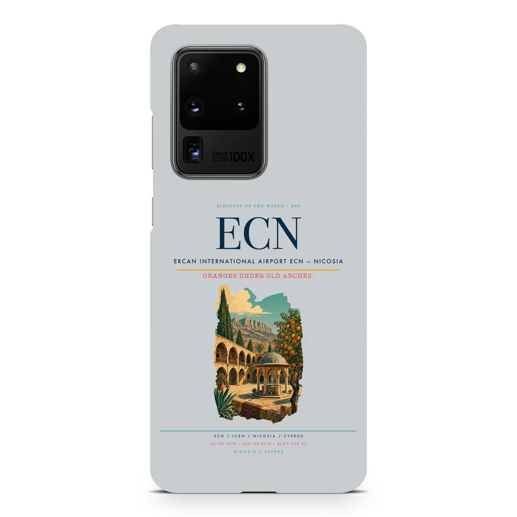 Ercan International Airport ECN — Nicosia design on samsung case - light gray