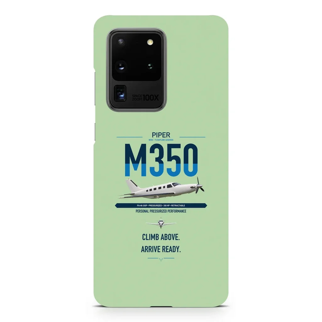 Piper M350 design on samsung case - light green