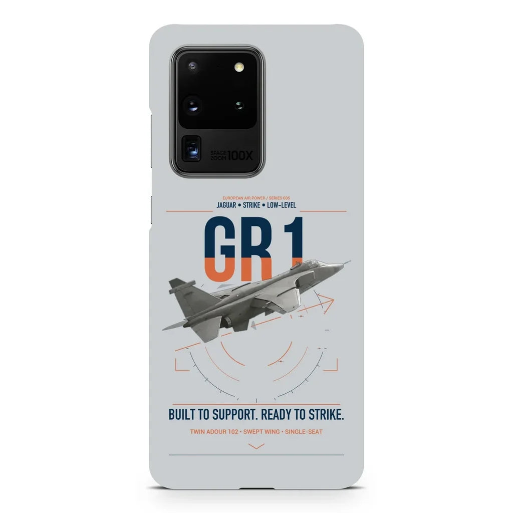SEPECAT Jaguar GR1 design on samsung case - light gray