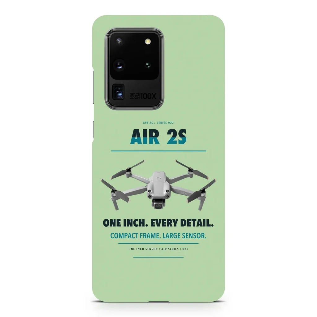 DJI Air 2S design on samsung case - light green