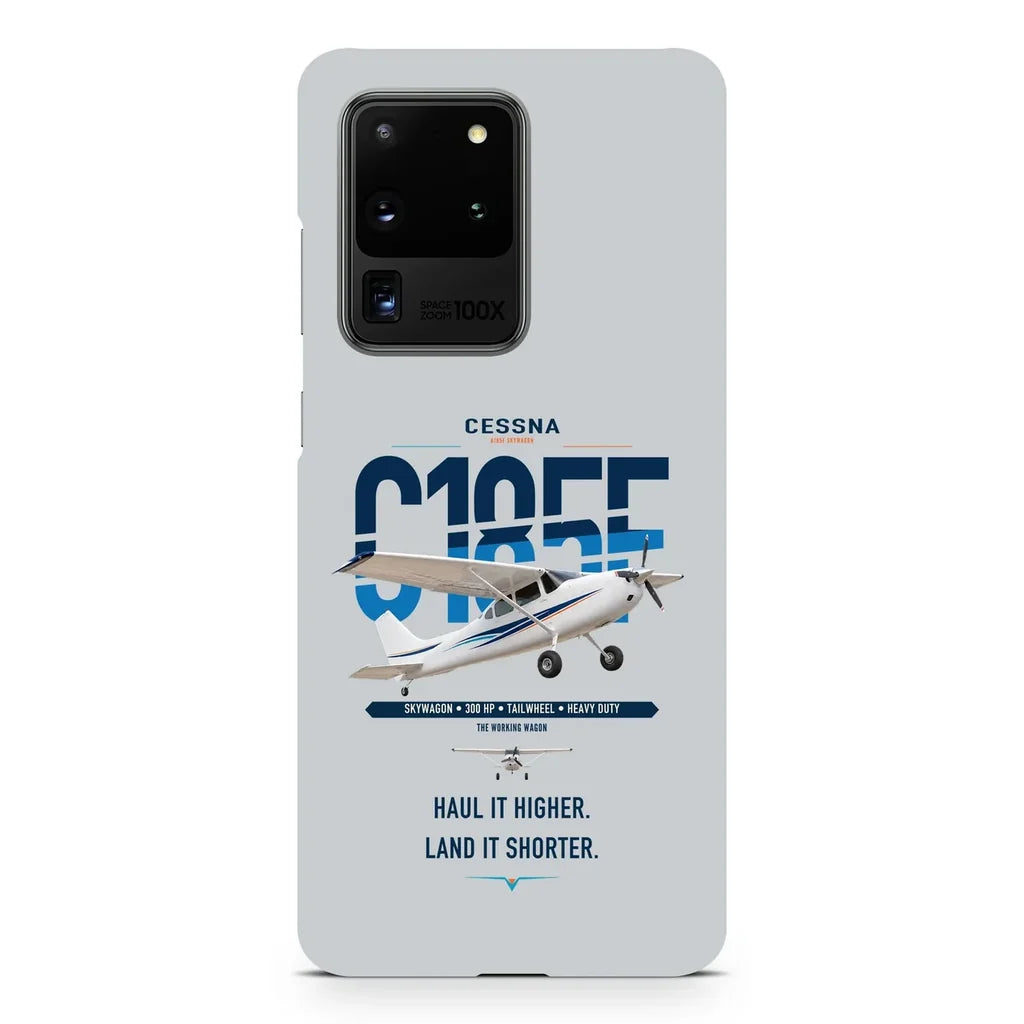 Cessna A185F Skywagon design on samsung case - light gray