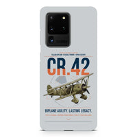 Thumbnail for Fiat CR.42 Falco design on samsung case - light gray