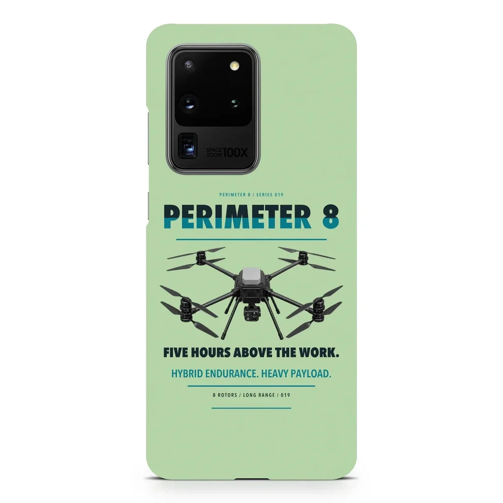 Skyfront Perimeter 8 design on samsung case - light green