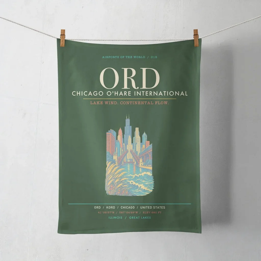 Chicago O'Hare International Airport ORD - Dark Green