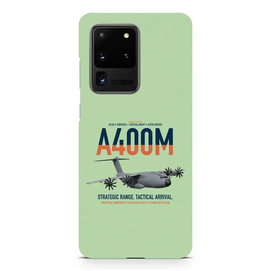 Airbus A400M Atlas design on samsung case - light green