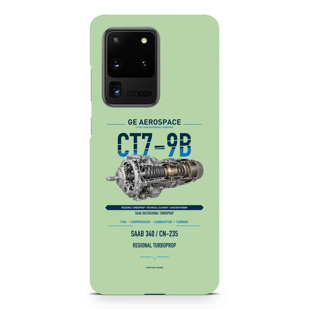 CT7-9B design on samsung case - light green
