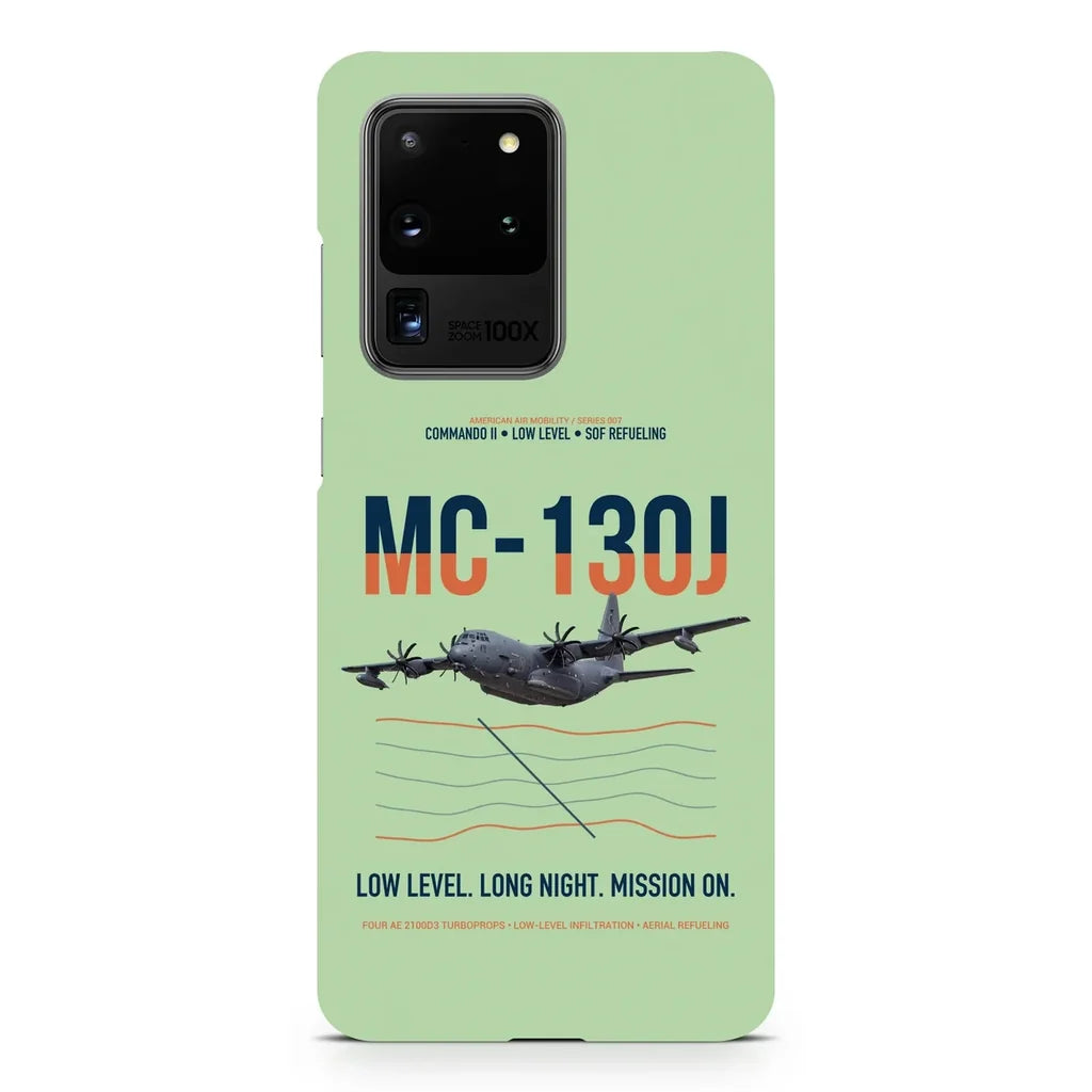 MC-130J COMMANDO II design on samsung case - light green