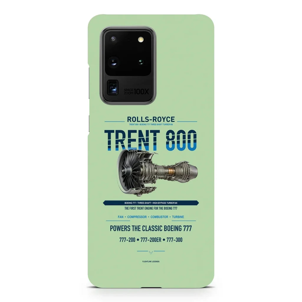 TRENT 800 design on samsung case - light green