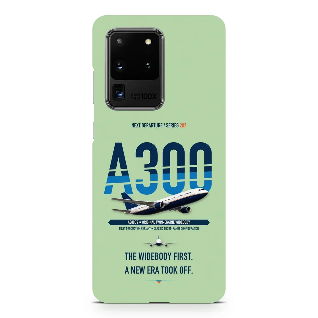 Airbus A300B2 design on samsung case - light green