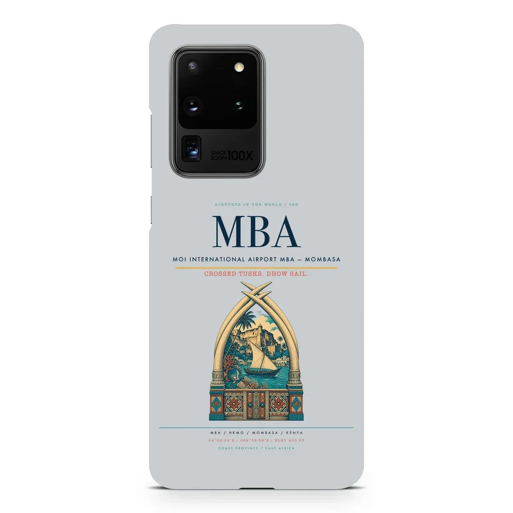 Moi International Airport MBA — Mombasa design on samsung case - light gray