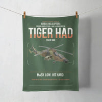 Thumbnail for Airbus Helicopters Tiger HAD design on dark green towel