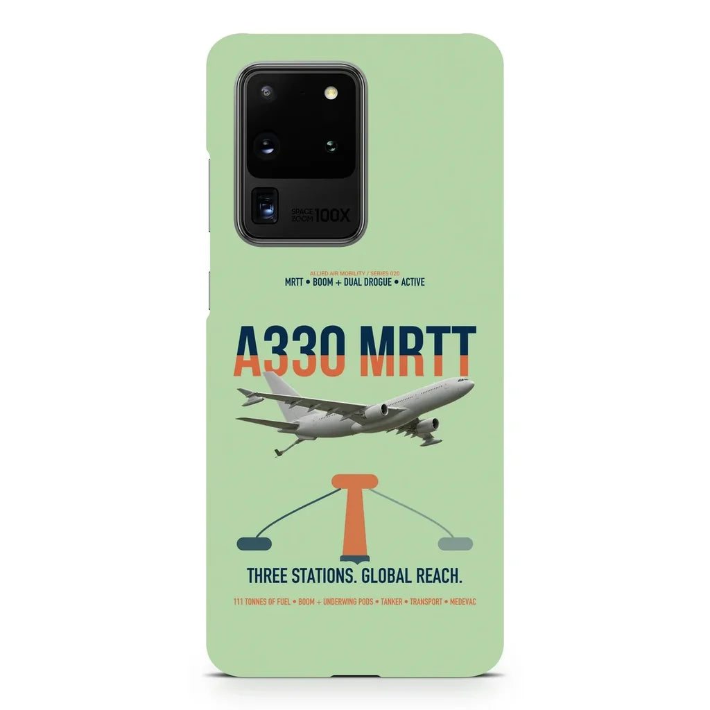 Airbus A330 MRTT design on samsung case - light green