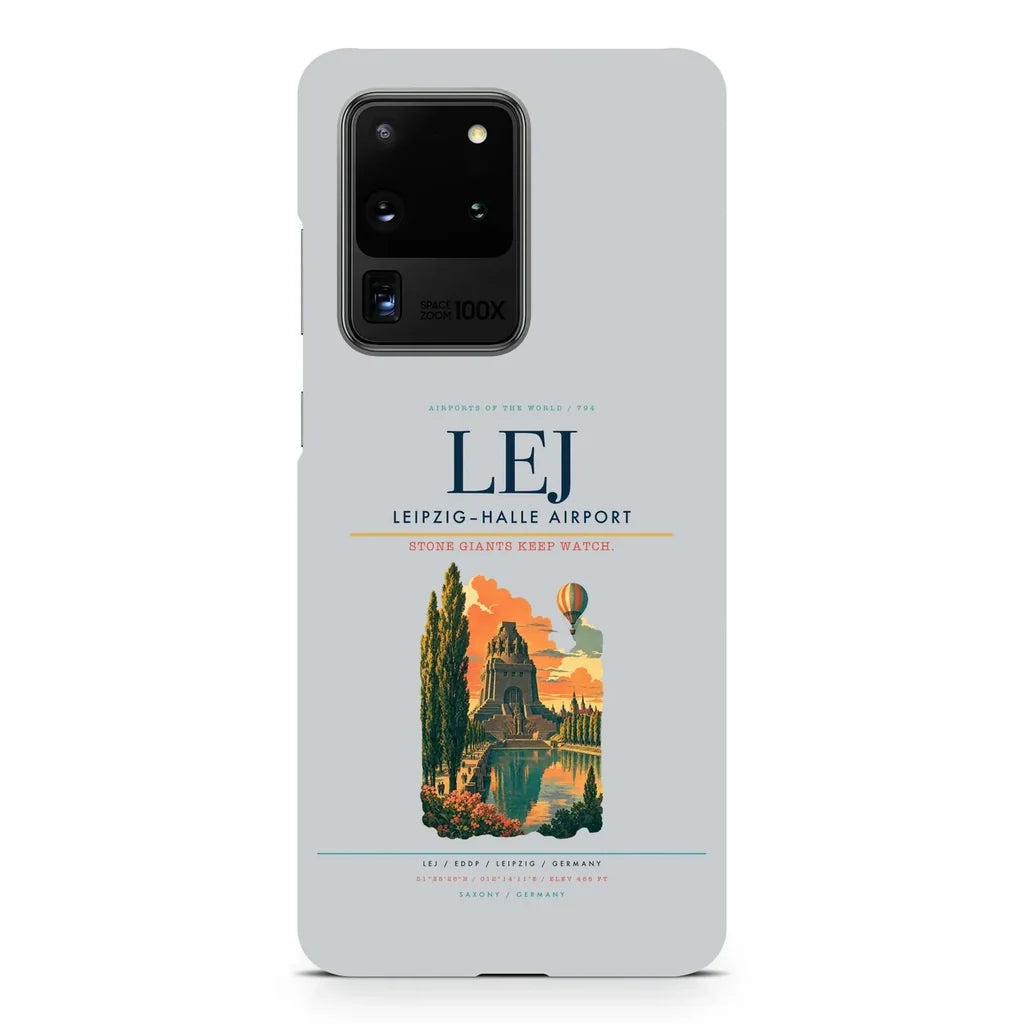 Leipzig–Halle Airport LEJ design on samsung case - light gray