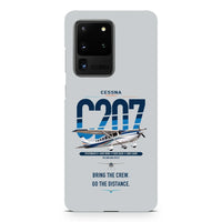 Thumbnail for Cessna T207A Stationair 8 design on samsung case - light gray