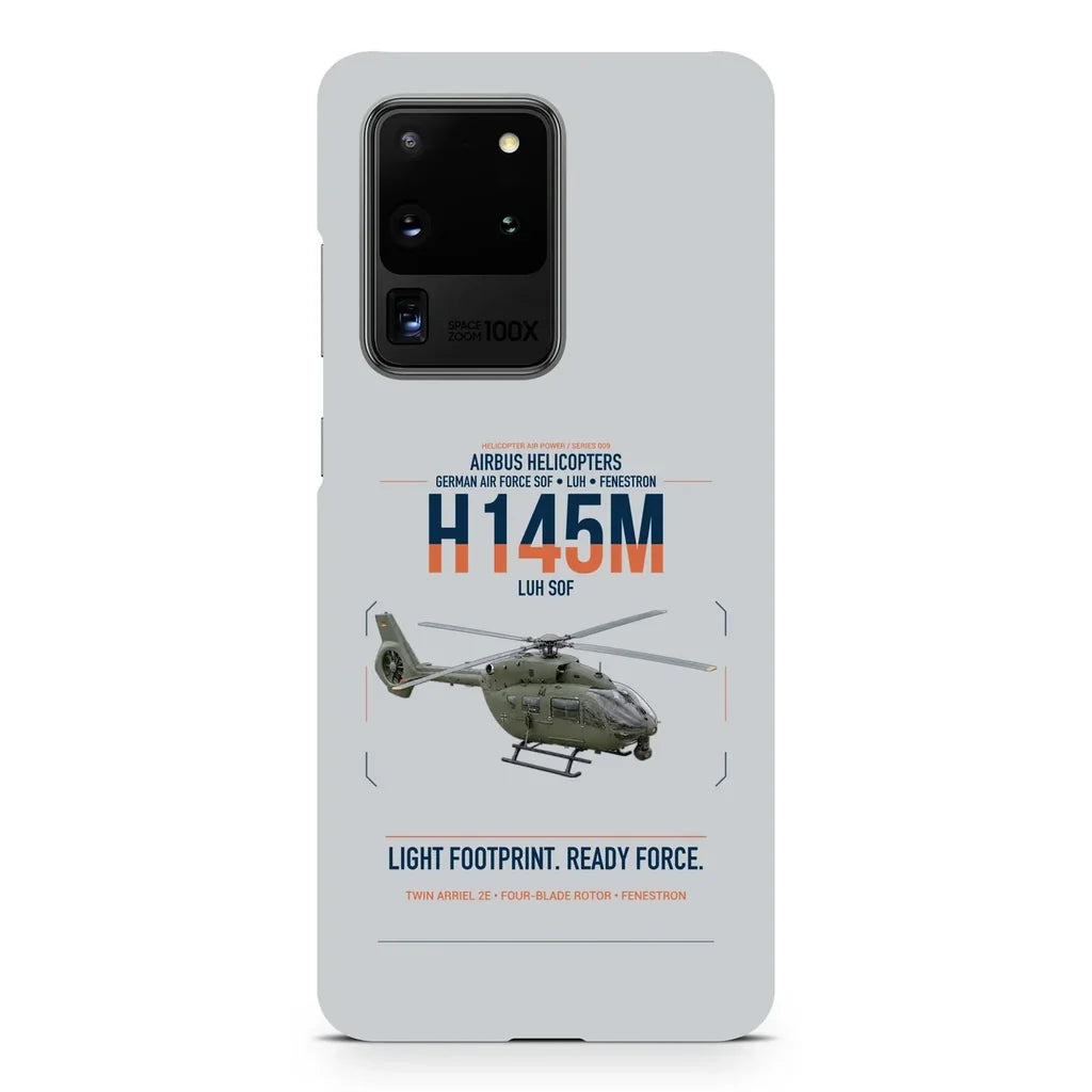Airbus Helicopters H145M LUH SOF design on samsung case - light gray