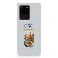 Thumbnail for Columbus Airport CSG design on samsung case - light gray