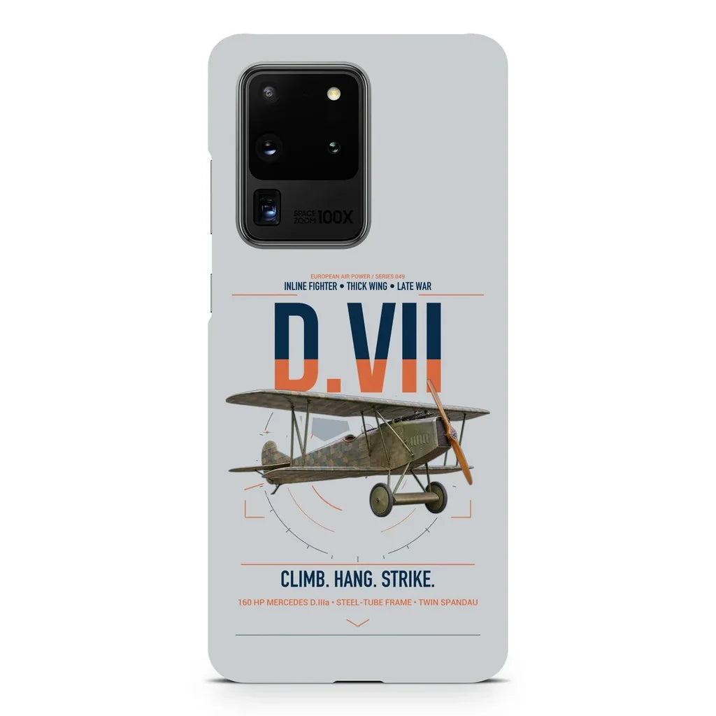 Fokker D.VII design on samsung case - light gray