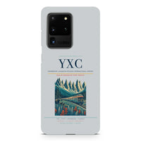 Thumbnail for Cranbrook–Canadian Rockies International Airport YXC design on samsung case - light gray