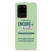 Thumbnail for Cessna Citation Encore+ design on samsung case - light green