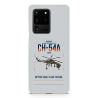 Thumbnail for Sikorsky CH-54A Tarhe design on samsung case - light gray